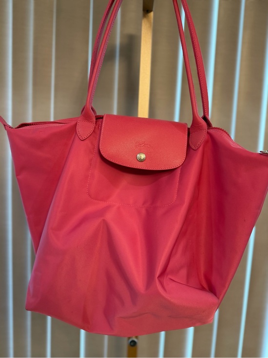 Longchamp Handbags - Longchamp Pink Nylon Le Pliage Tote - large